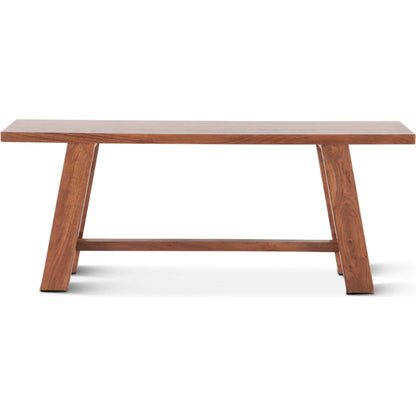 Stavanger 60" Counter Bench by World Interiors in browns and cinnamon brown. Made from acacia wood in a transitional style.