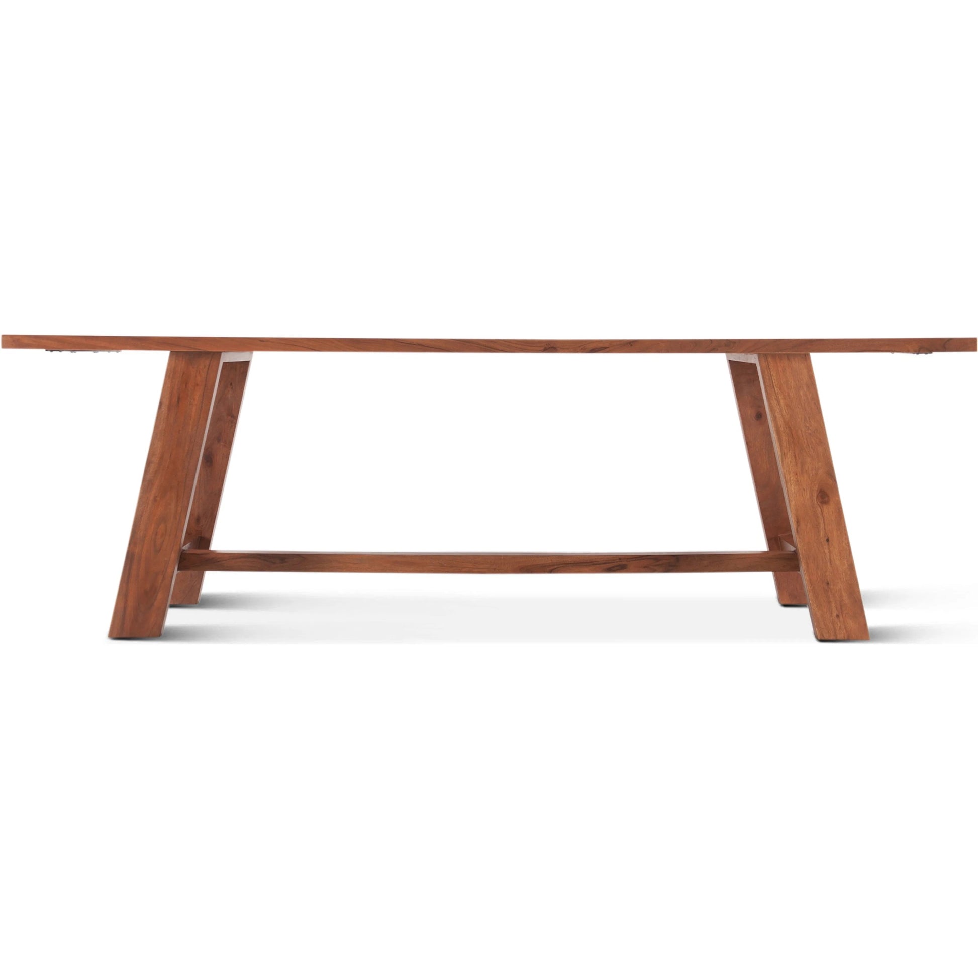 Stavanger 94" Dining Table by World Interiors in browns and cinnamon brown. Made from acacia wood in a transitional style.