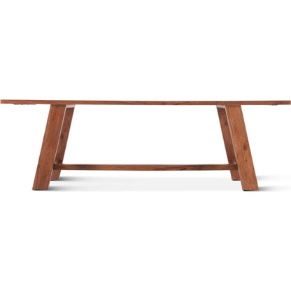 Stavanger 94" Dining Table by World Interiors in browns and cinnamon brown. Made from acacia wood in a transitional style.