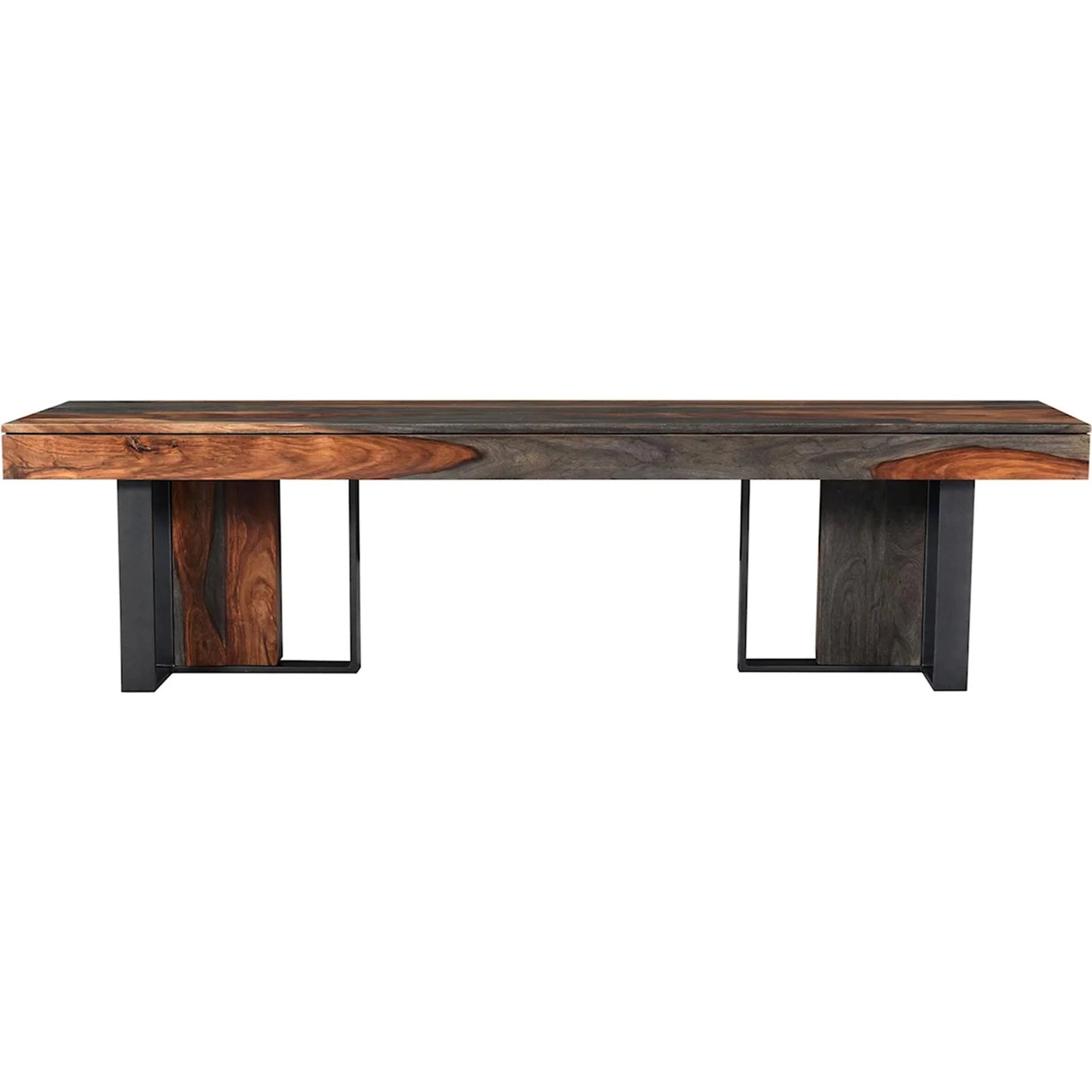 003 SI-2445304 | Additional Silo | Summit Bench by World Interiors in brown and gray and capri sheeesham. Made from sheesham wood, iron in a cottage & farmhouse style.