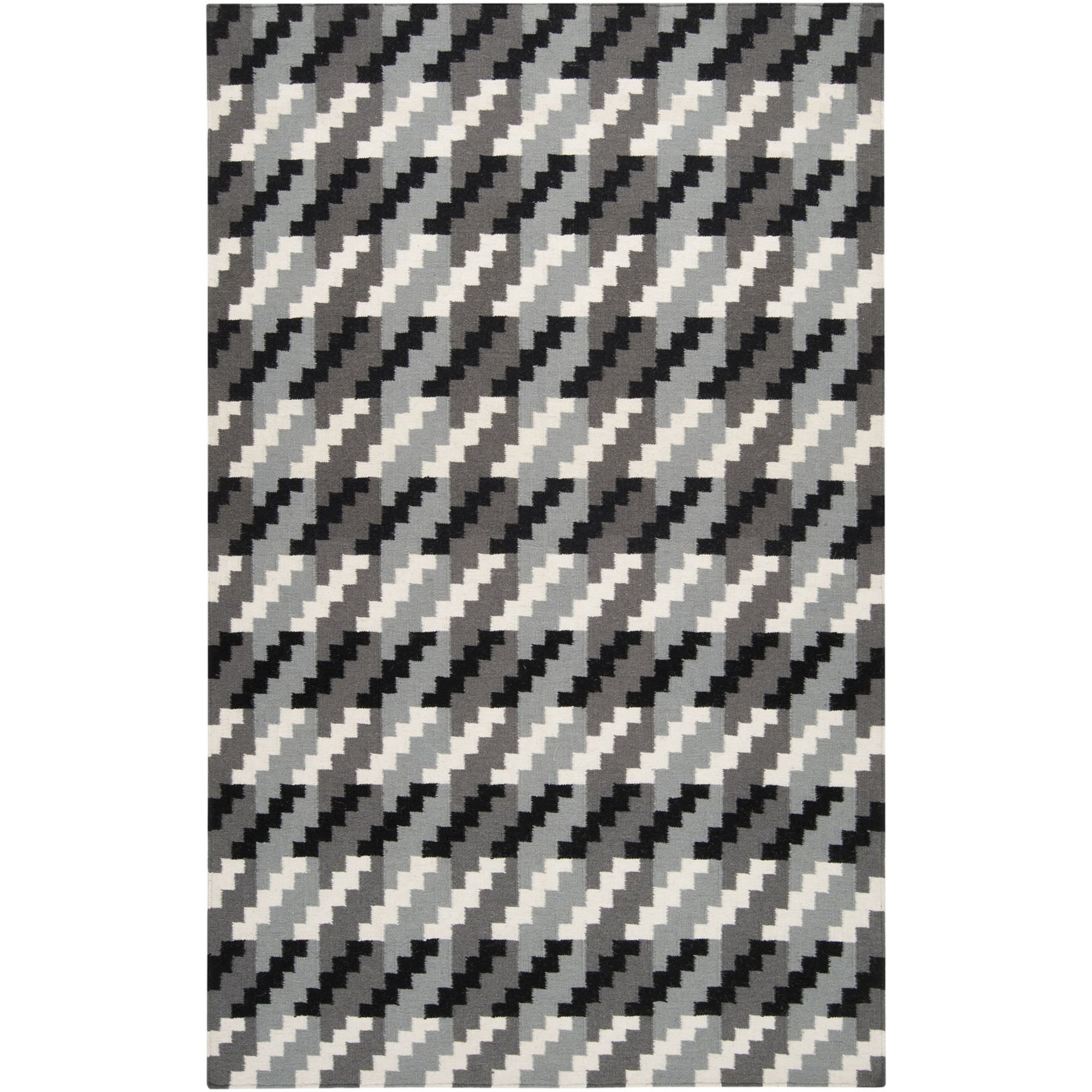Frontier Rug - 1327 by Surya in slate, black, light beige. Made from 100% wool in a unique style.