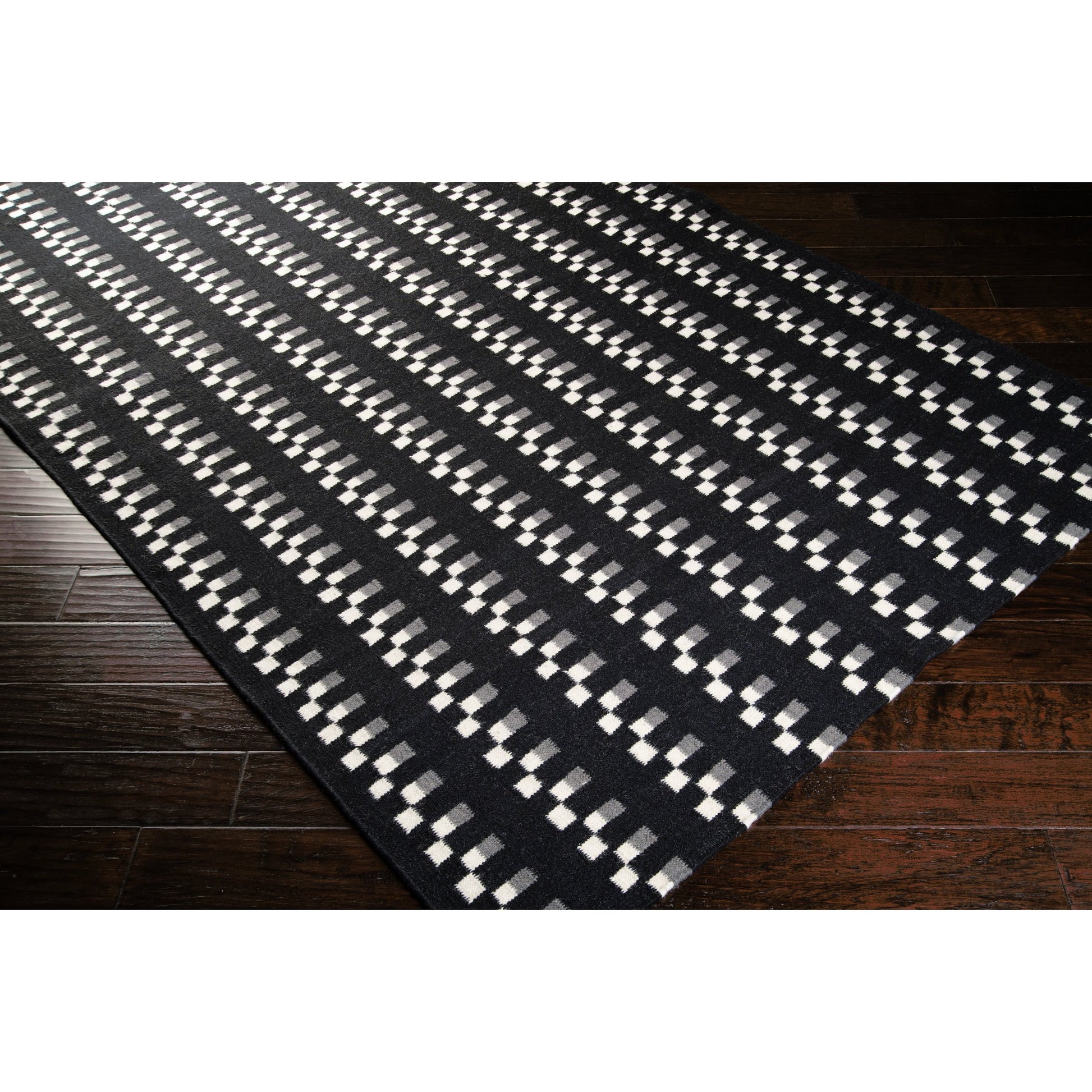 Frontier Rug - 1328 by Surya in black, charcoal, light beige. Made from 100% wool in a unique style.