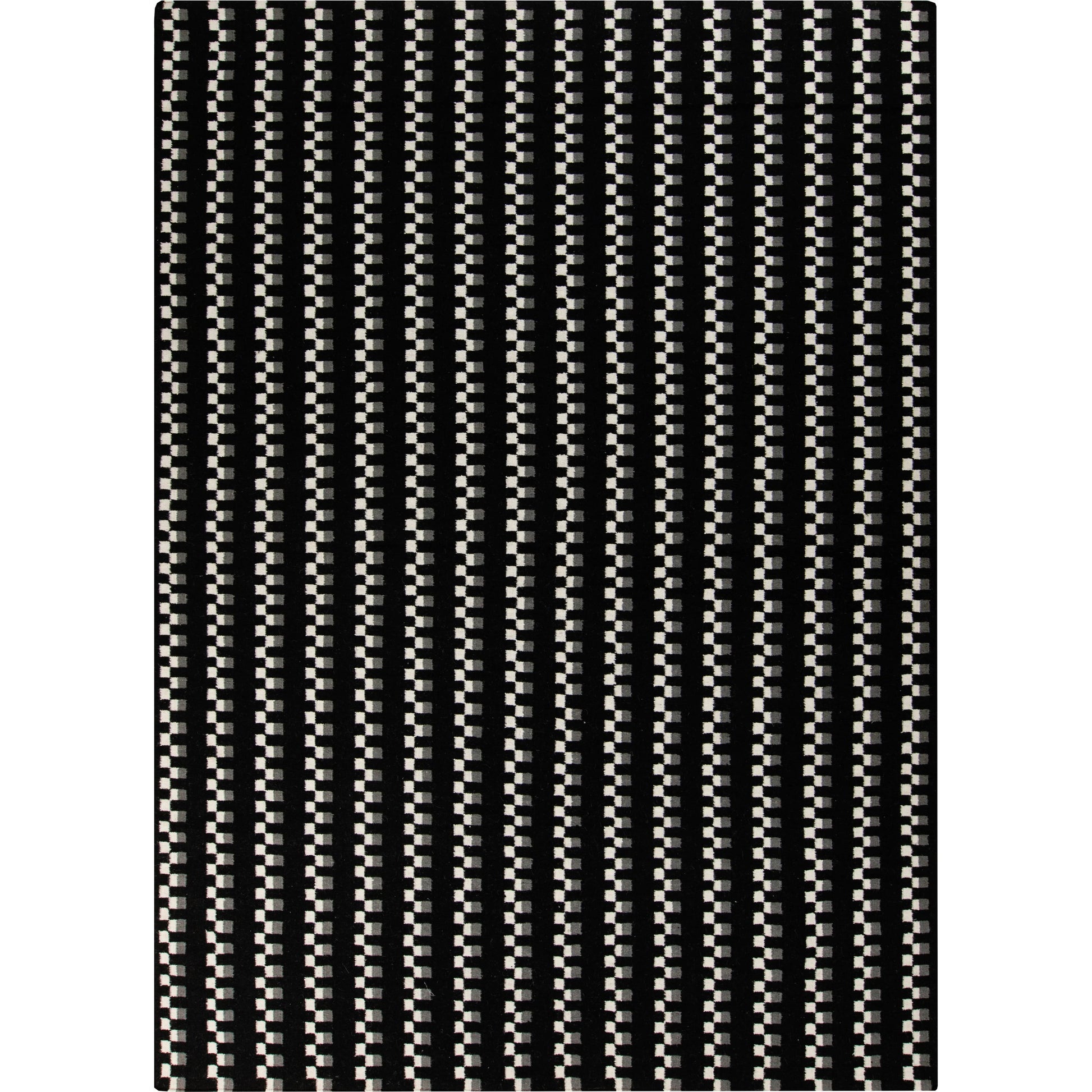 Frontier Rug - 1328 by Surya in black, charcoal, light beige. Made from 100% wool in a unique style.
