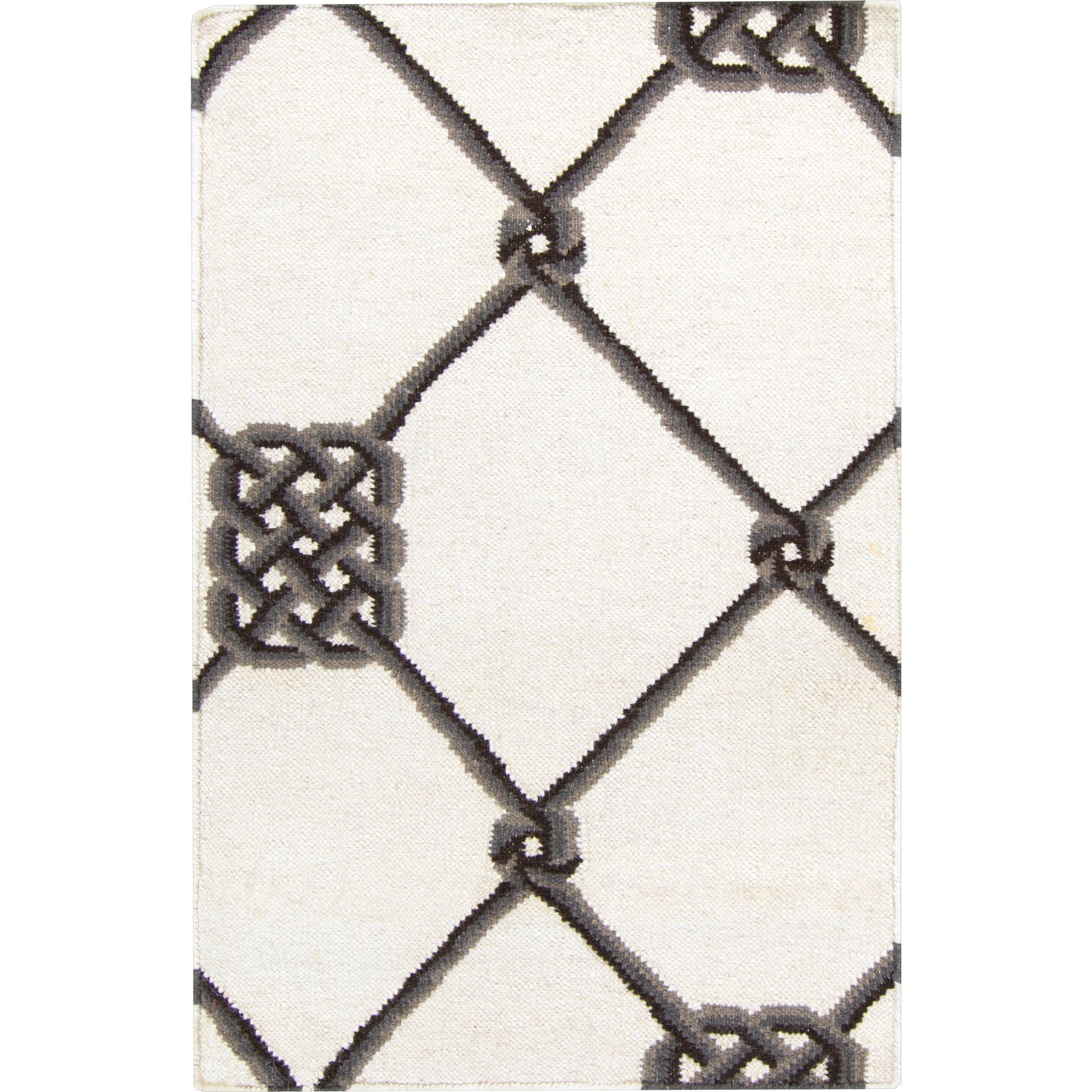 Frontier Rug - 617 by Surya in light beige, gray, charcoal, black. Made from 100% wool in a unique style.