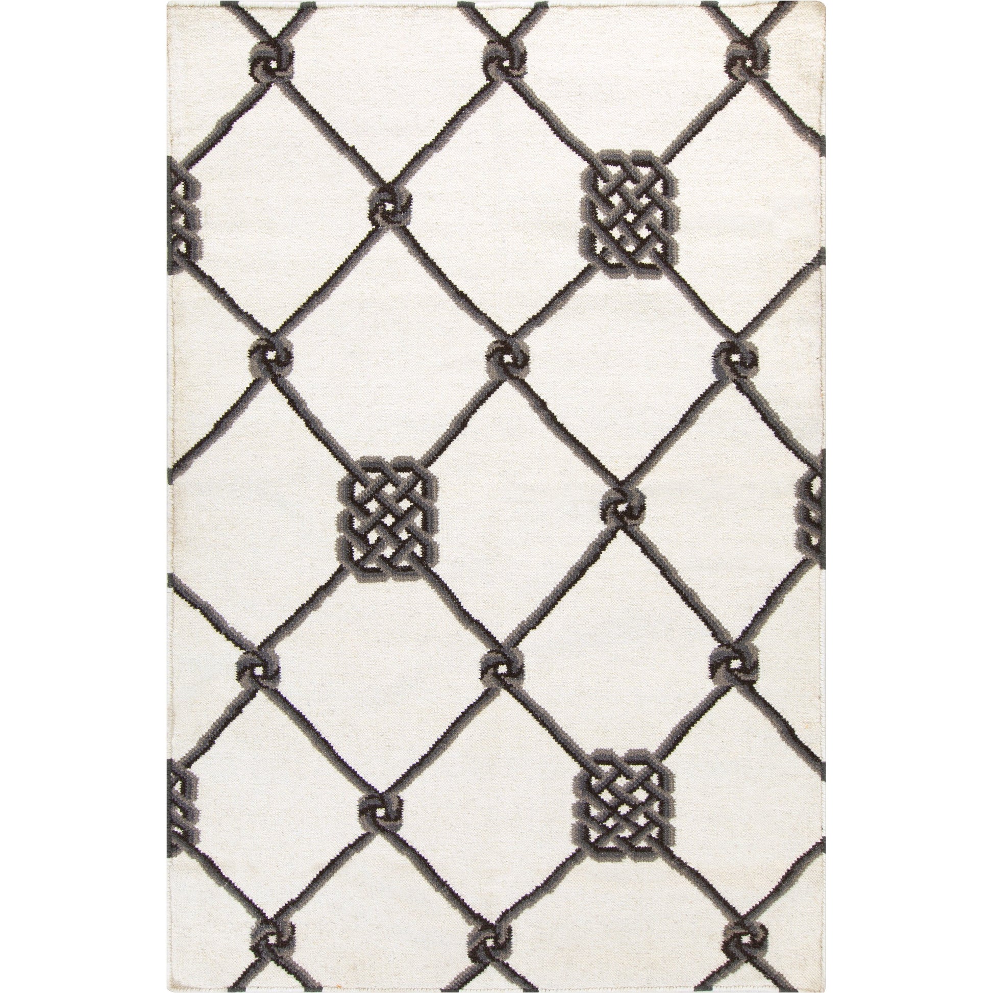 Frontier Rug - 617 by Surya in light beige, gray, charcoal, black. Made from 100% wool in a unique style.