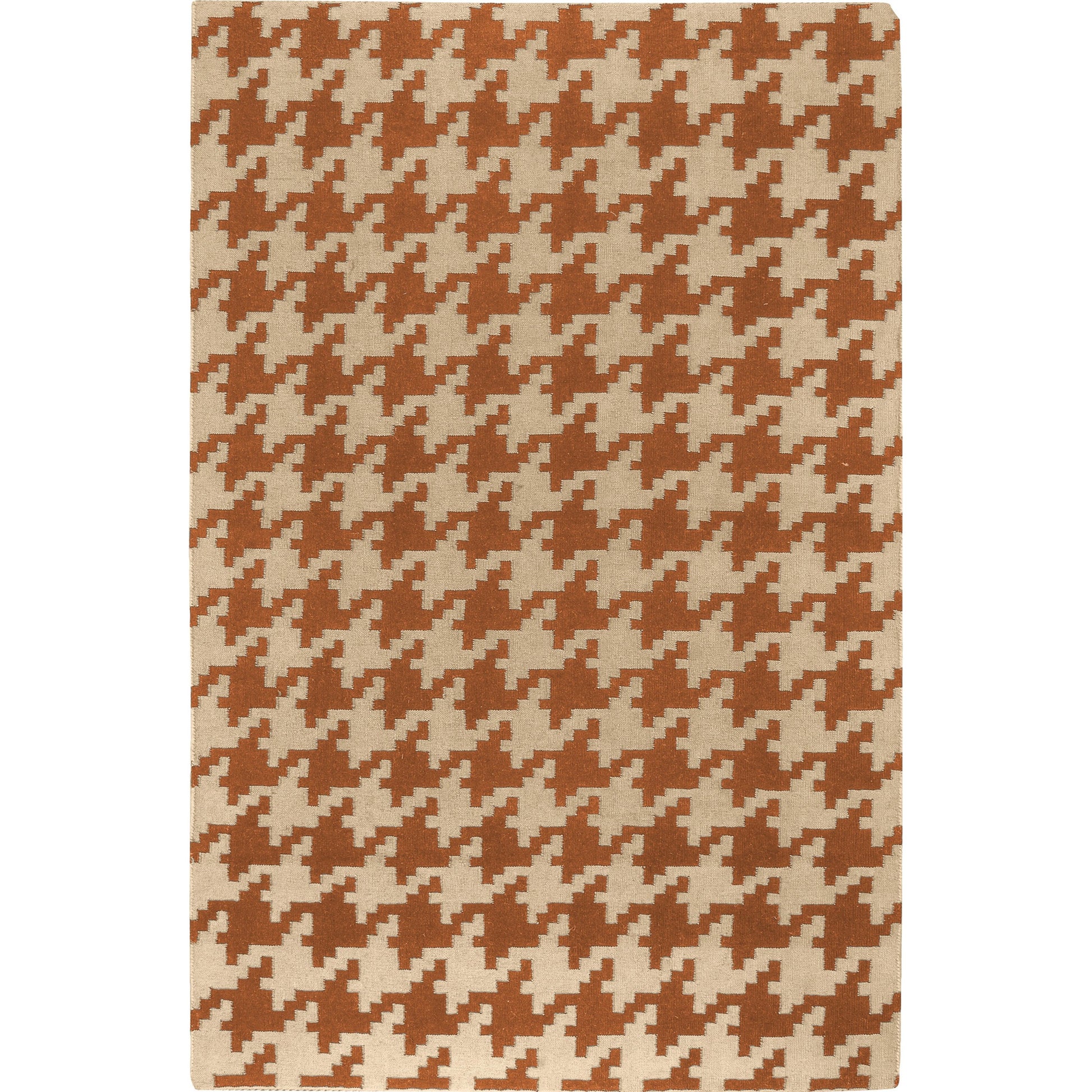 Frontier Rug - 76 by Surya in brick brown. Made from 100% wool in a unique style.
