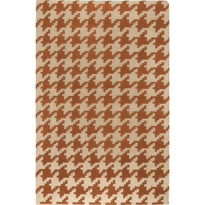 Frontier Rug - 76 by Surya in brick brown. Made from 100% wool in a unique style.