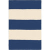 Ivory, Navy / 2' x 3'
