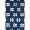Mediterranean Blue, Winter White / 2'6" x 8'