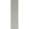 Light Gray, Pale Blue / 2'6" x 8'