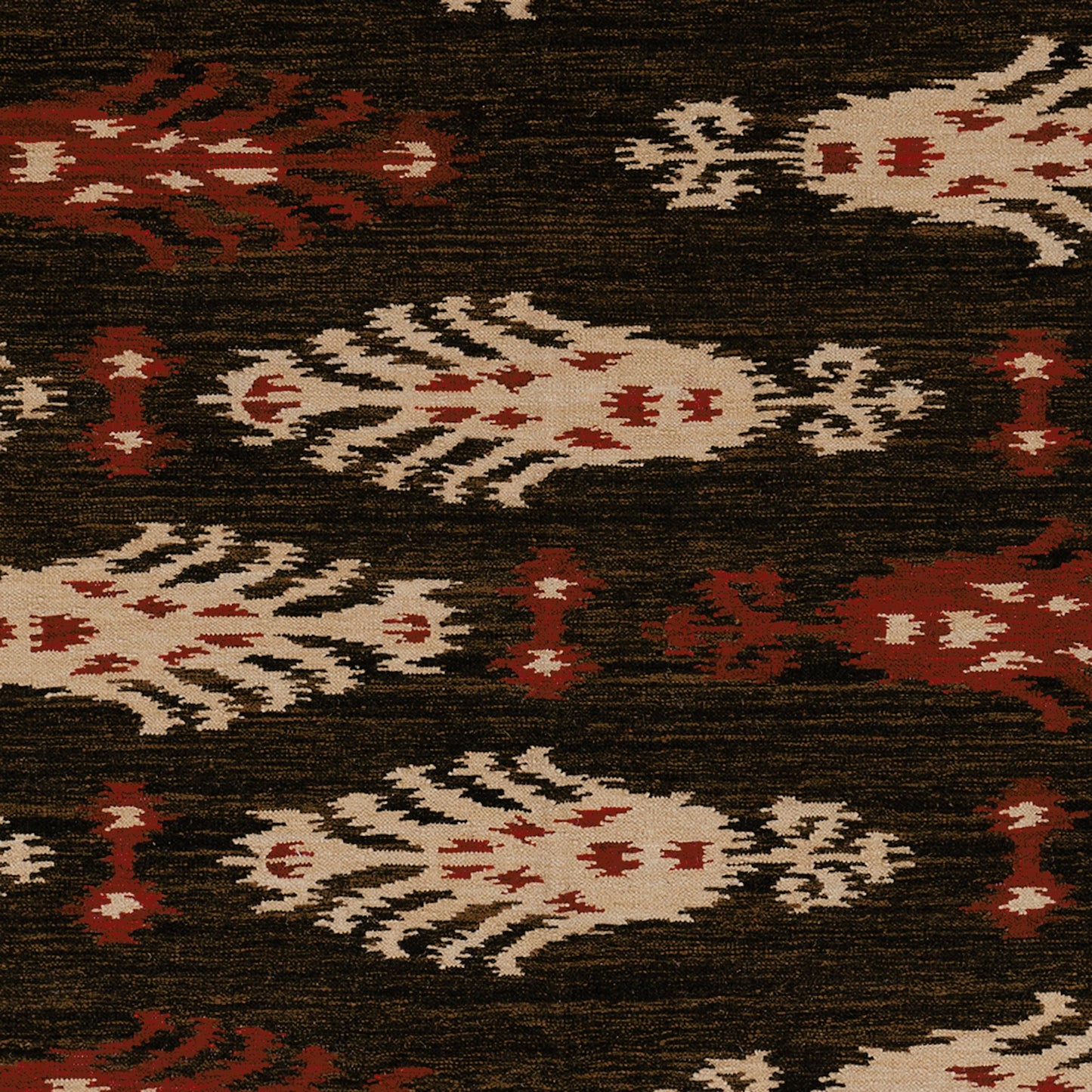 003 34804-17097,34804-3196,34804-3198 | Closeup | Frontier Rug - 1329 by Surya in beige, light brown, dark brown, rust. Made from 100% wool in a unique style.