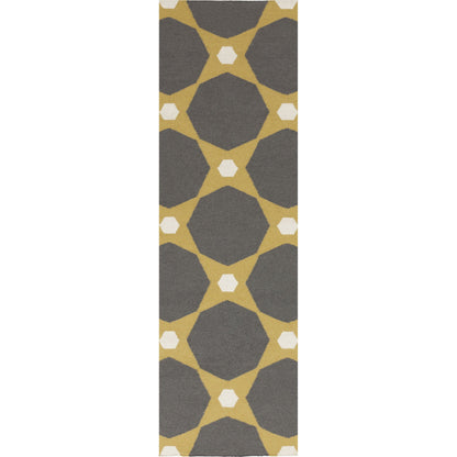 Frontier Rug - 623 by Surya in charcoal, mustard, cream. Made from 100% wool in a unique style.