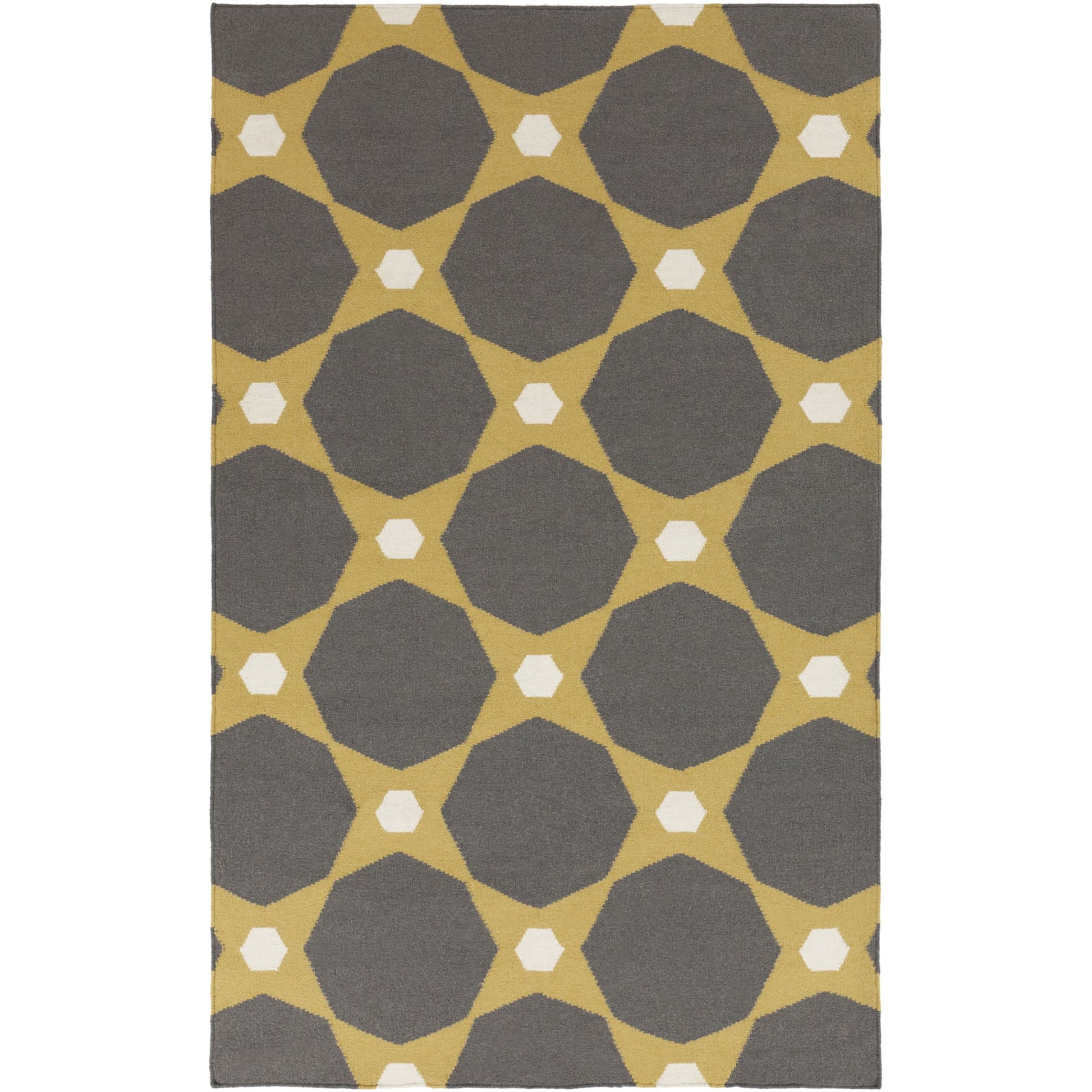 Frontier Rug - 623 by Surya in charcoal, mustard, cream. Made from 100% wool in a unique style.