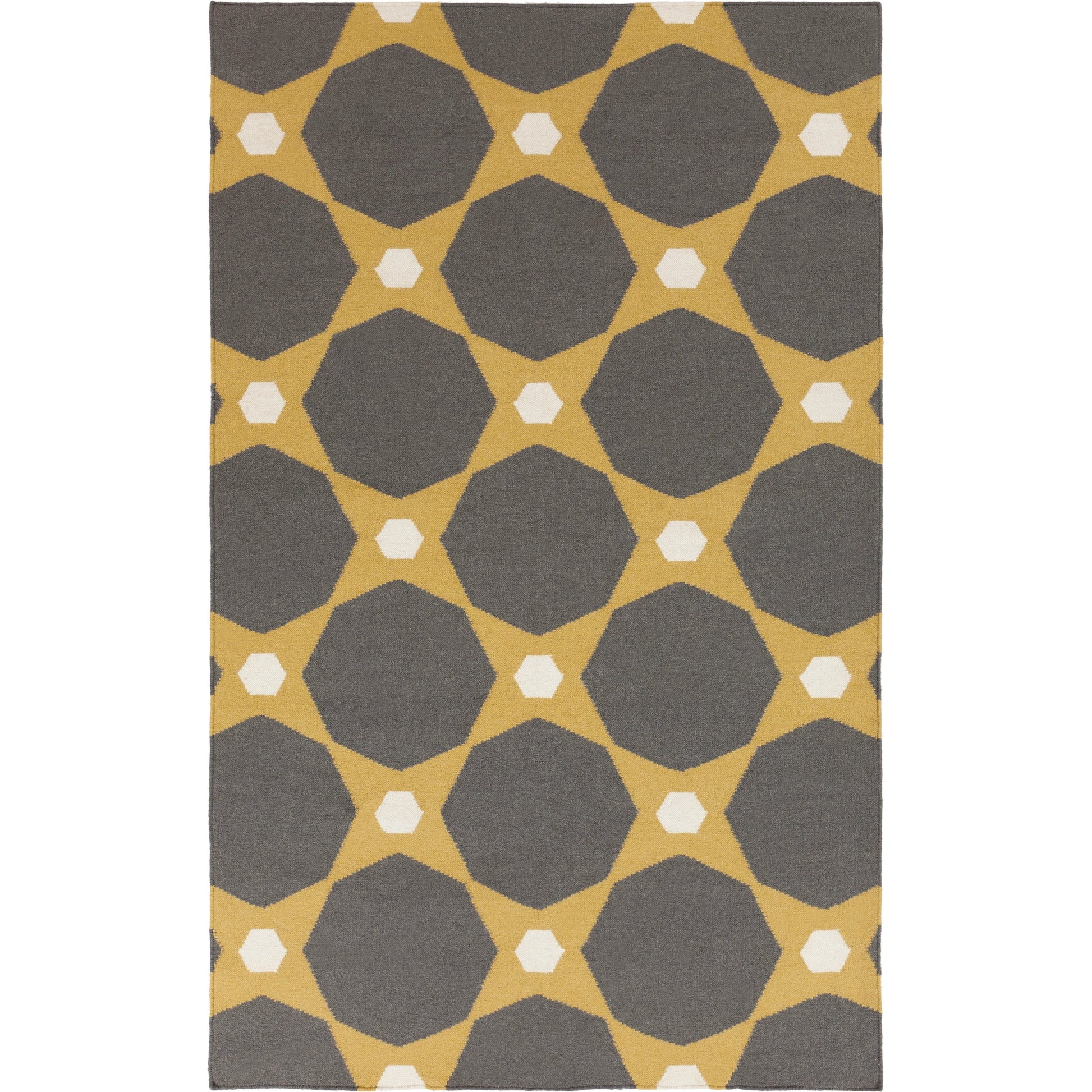 Frontier Rug - 623 by Surya in charcoal, mustard, cream. Made from 100% wool in a unique style.