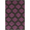 Medium Purple, Dark Brown / 2' x 3'