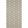 Beige, Teal / 2'6" x 8'