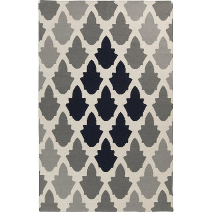 Frontier FT-461 Rug by Surya in light gray, charcoal, gray, ink blue. Made from 100% wool in a unique style.