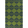 Grass Green, Navy / 2' x 3'