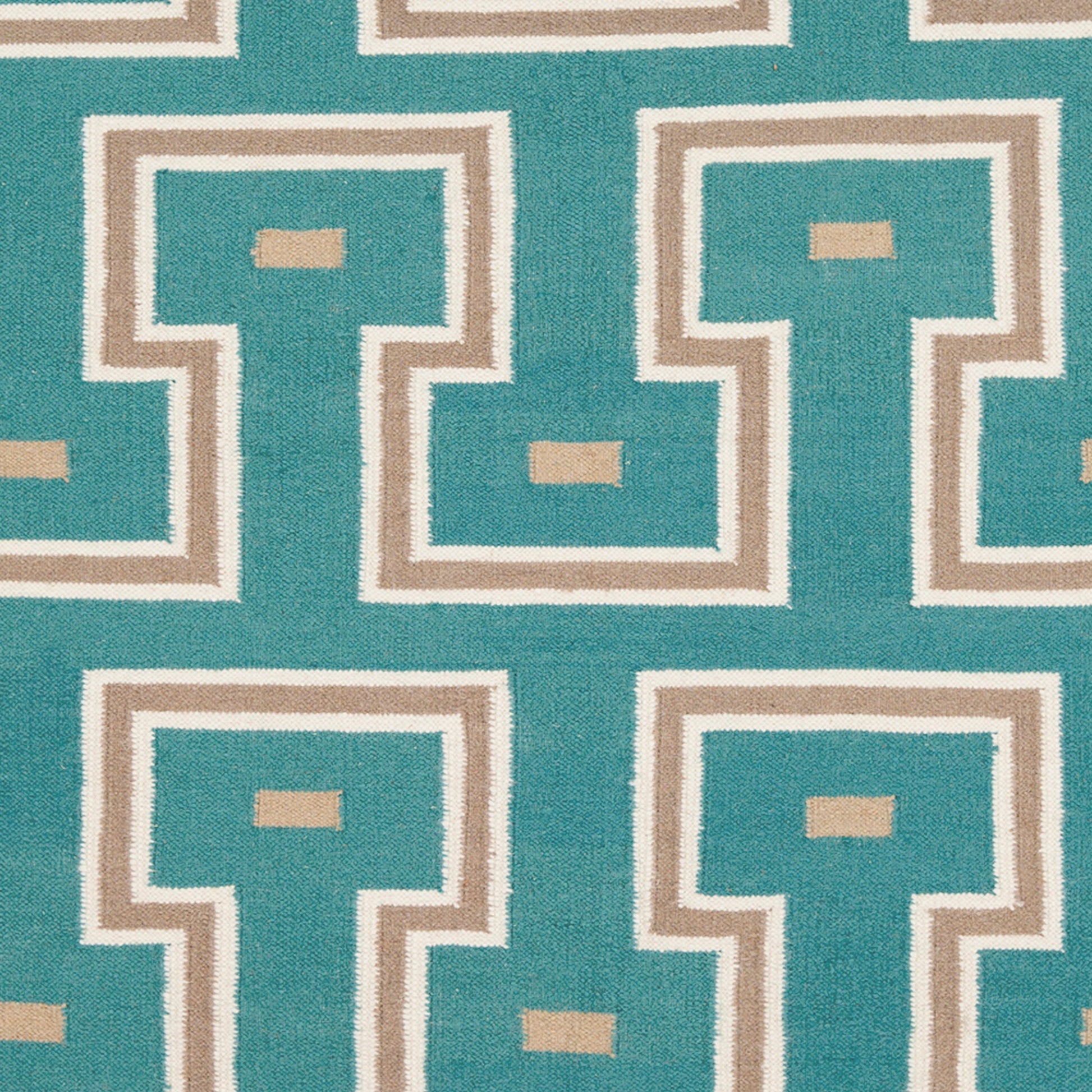 Frontier Rug - 786 by Surya in cream, tan, teal. Made from 100% wool in a unique style.