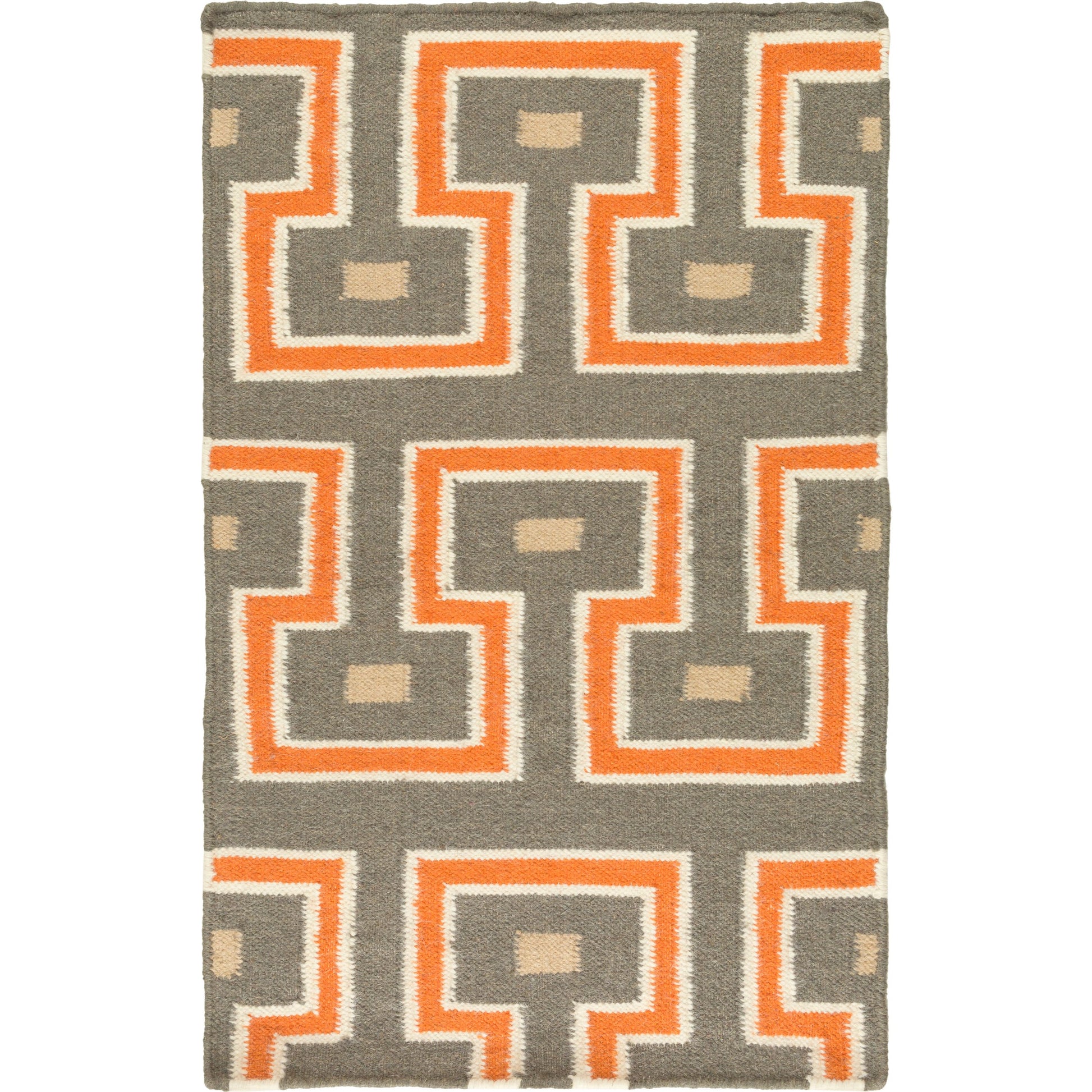 Frontier Rug - 786 by Surya in cream, tan, teal. Made from 100% wool in a unique style.