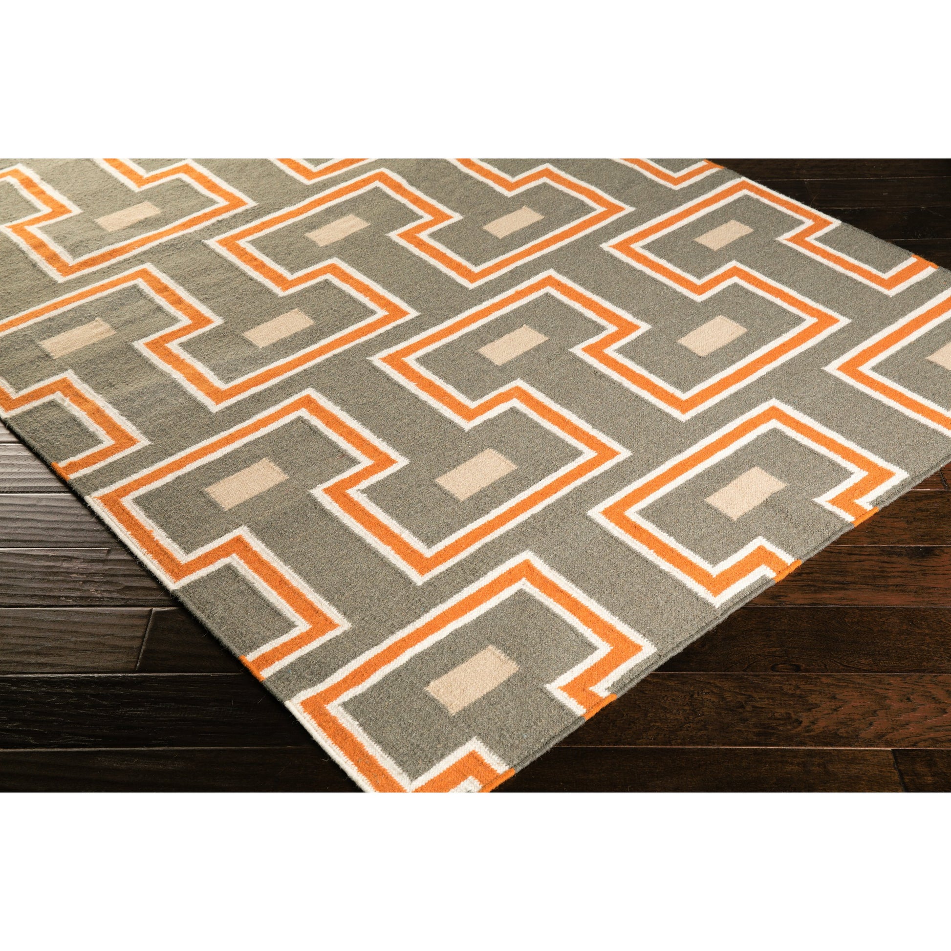 Frontier Rug - 786 by Surya in cream, tan, teal. Made from 100% wool in a unique style.