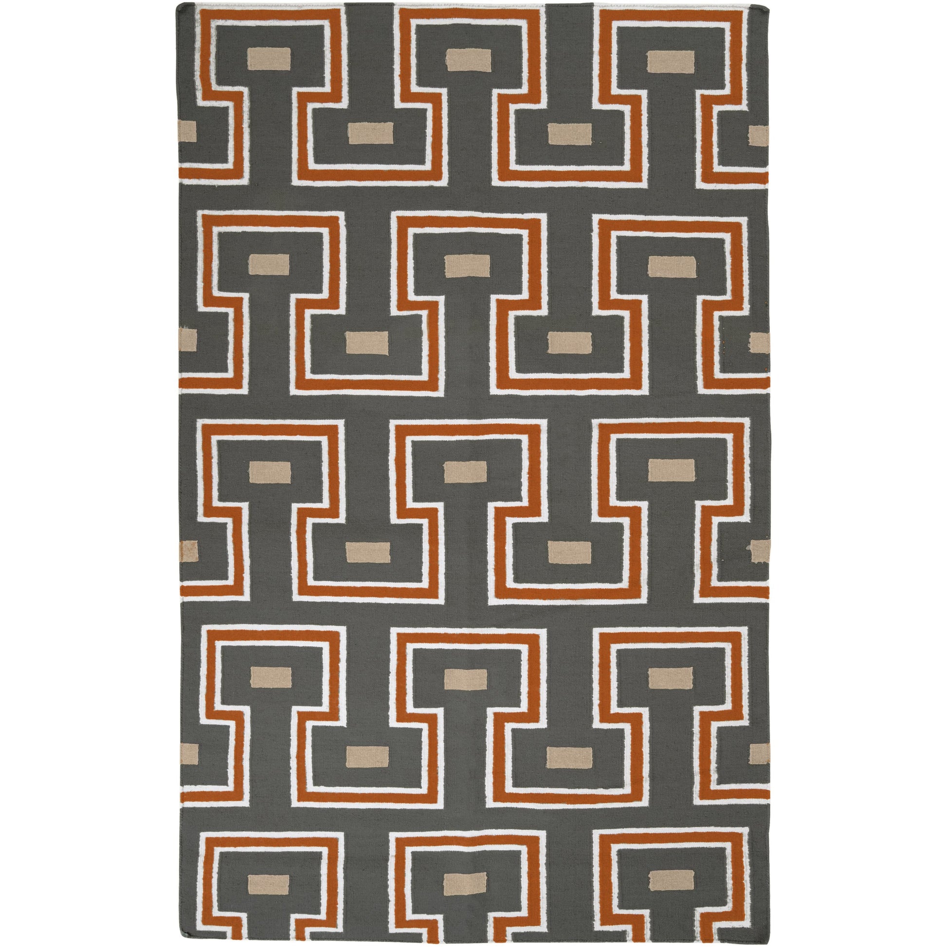Frontier Rug - 786 by Surya in cream, tan, teal. Made from 100% wool in a unique style.