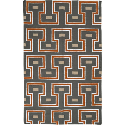 Frontier Rug - 786 by Surya in cream, tan, teal. Made from 100% wool in a unique style.