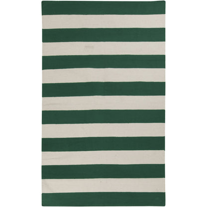 Frontier FT-484 Rug by Surya in light beige, dark green. Made from 100% wool in a unique style.