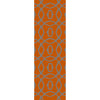 Burnt Orange, Seafoam / 2'6" x 8'