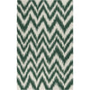 Medium Green, Cream / 2' x 3'