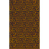 Dark Brown, Mustard / 2' x 3'