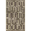 Cream, Brown / 5' x 8'