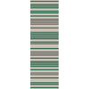 Ivory, Emerald, Navy / 2'6" x 8'