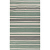 Antique White, Emerald Green / 2'6" x 8'