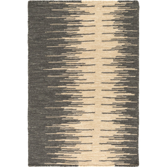 Frontier Rug - 1338 by Surya in tan, charcoal. Made from 100% wool in a unique style.