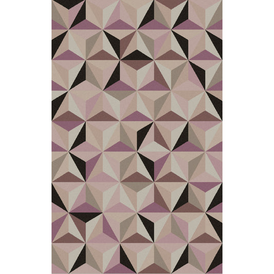 Frontier Rug - 1055 by Surya in mauve, light beige, medium gray, black, beige, light gray. Made from 100% wool in a unique style.