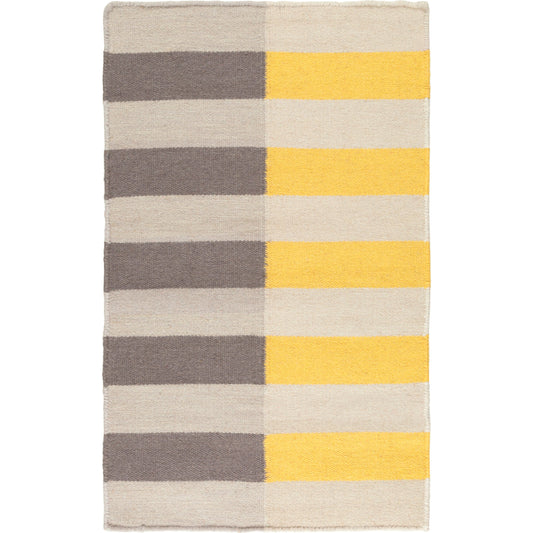 Frontier Rug - 1058 by Surya in medium gray, light gray, mustard, gray. Made from 100% wool in a unique style.