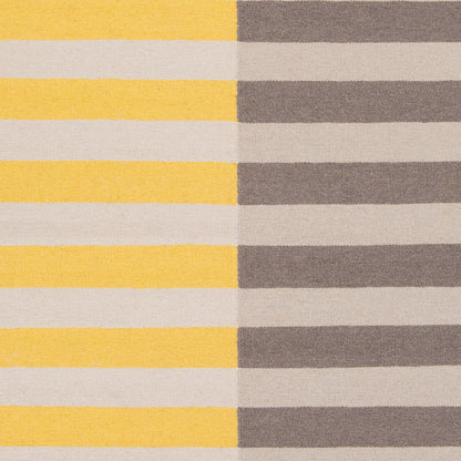 Frontier FT-563 Rug by Surya in medium gray, light gray, mustard, gray. Made from 100% wool in a unique style.