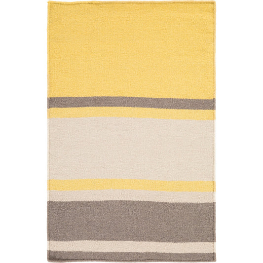 Frontier Rug - 1104 by Surya in mustard, medium gray, dark brown. Made from 100% wool in a unique style.