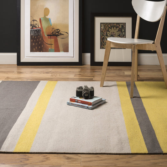 Frontier Rug - 1104 by Surya in mustard, medium gray, dark brown. Made from 100% wool in a unique style.