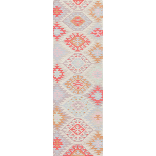 Frontier Rug - 6988 by Surya in light blue, pink. Made from unique in a unique style.