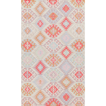 Frontier Rug - 6988 by Surya in light blue, pink. Made from unique in a unique style.