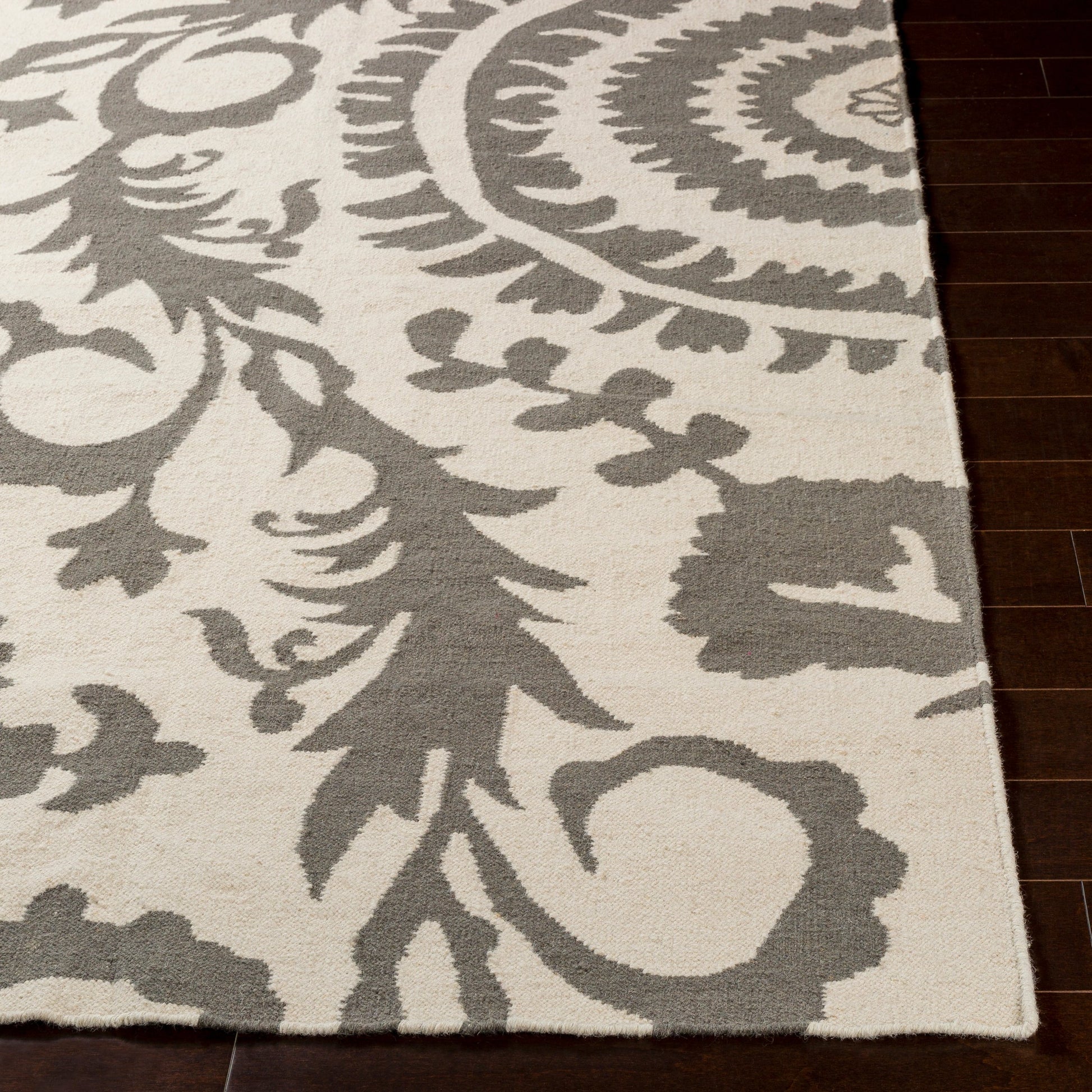 Frontier Rug - 13420 by Surya in brown, white. Made from face: 100% wool in a unique style.