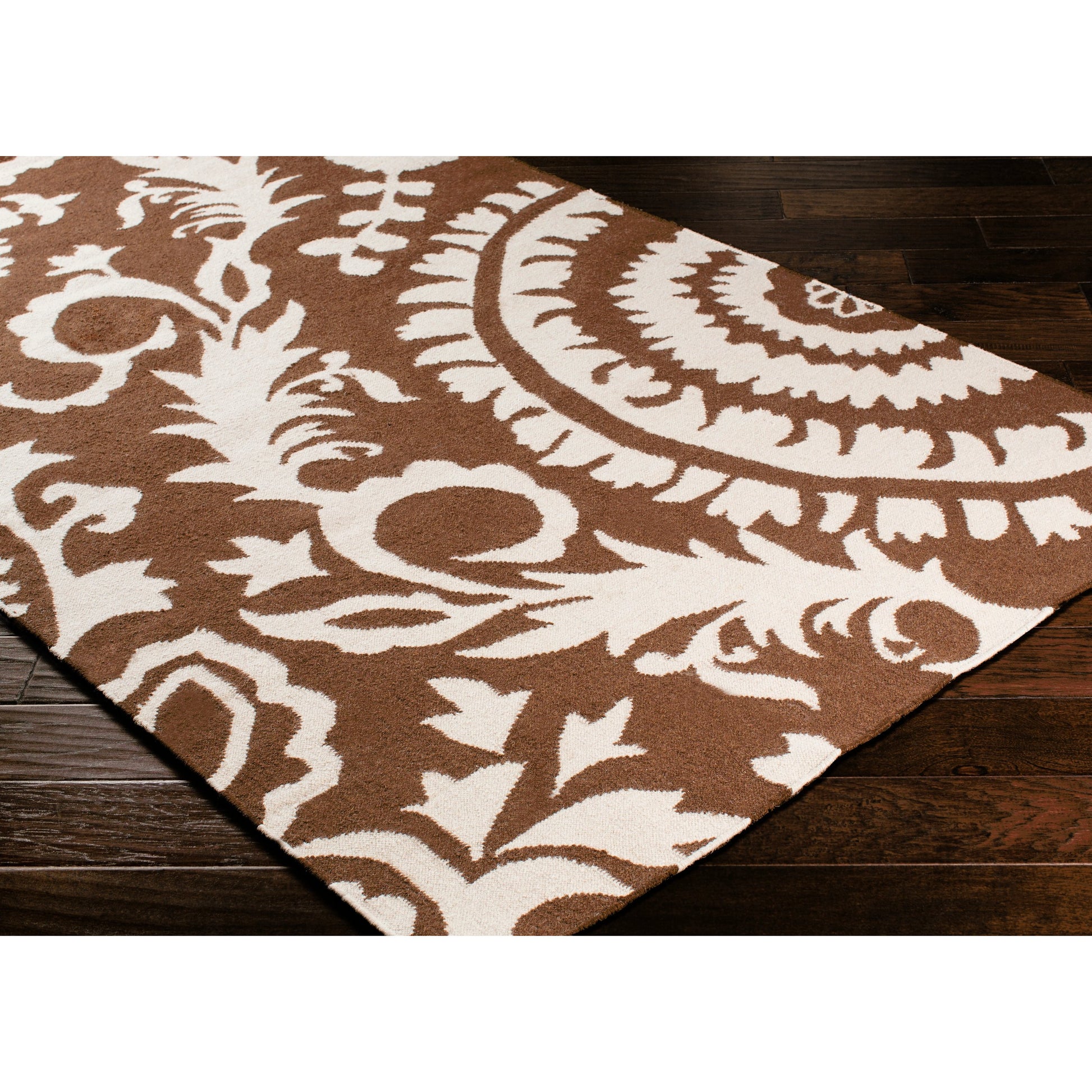 Frontier Rug - 13420 by Surya in brown, white. Made from face: 100% wool in a unique style.