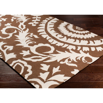 Frontier Rug - 13420 by Surya in brown, white. Made from face: 100% wool in a unique style.