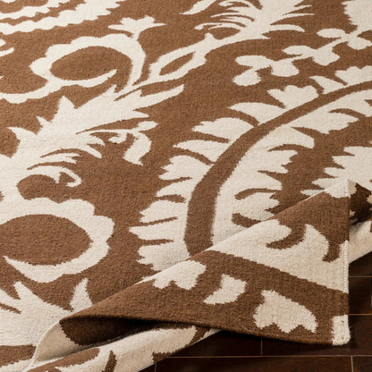 Frontier Rug - 13420 by Surya in brown, white. Made from face: 100% wool in a unique style.