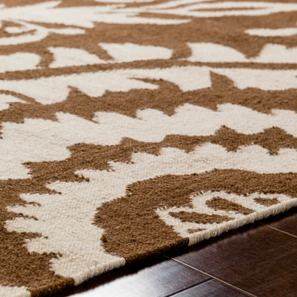 Frontier Rug - 13420 by Surya in brown, white. Made from face: 100% wool in a unique style.