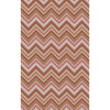 Rose, Brown, Beige, Lilac, Olive / 2'6" x 8'
