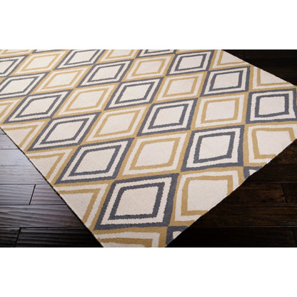 Frontier FT-85 Rug by Surya in light beige, charcoal. Made from 100% wool in a unique style.