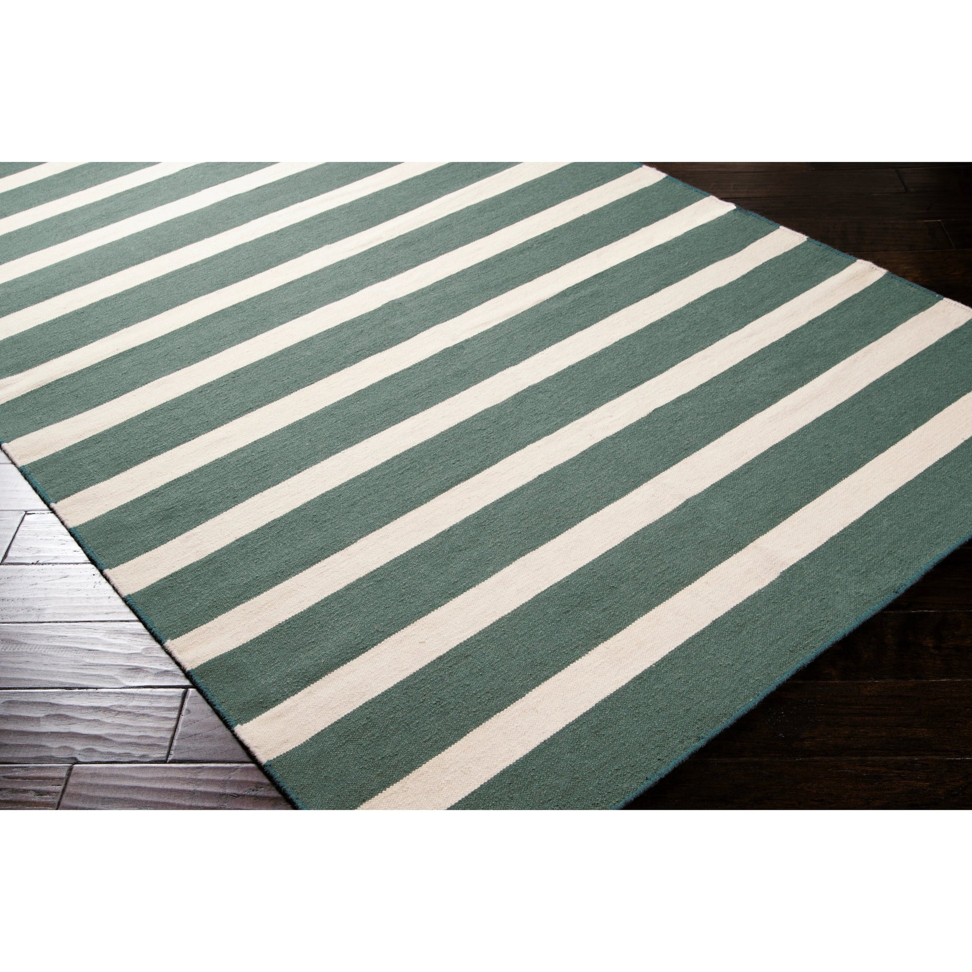 Frontier Rug - 6861 by Surya in dark green, light beige. Made from 100% wool in a unique style.